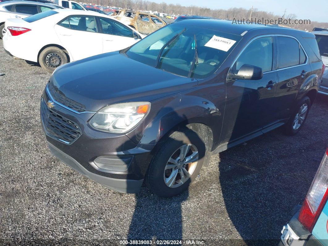 2016 Chevrolet Equinox Ls Gray vin: 2GNFLEEK8G6129380