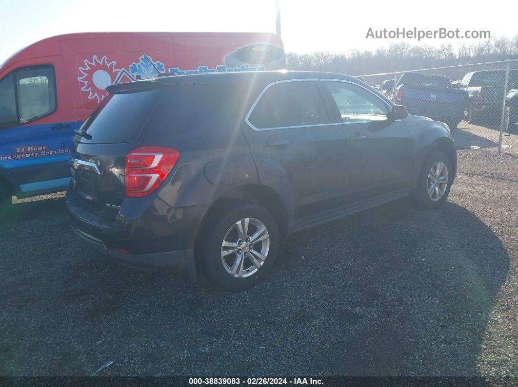 2016 Chevrolet Equinox Ls Gray vin: 2GNFLEEK8G6129380