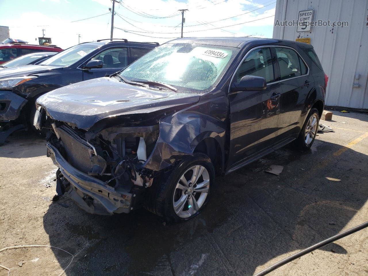 2016 Chevrolet Equinox Ls Black vin: 2GNFLEEK8G6192155