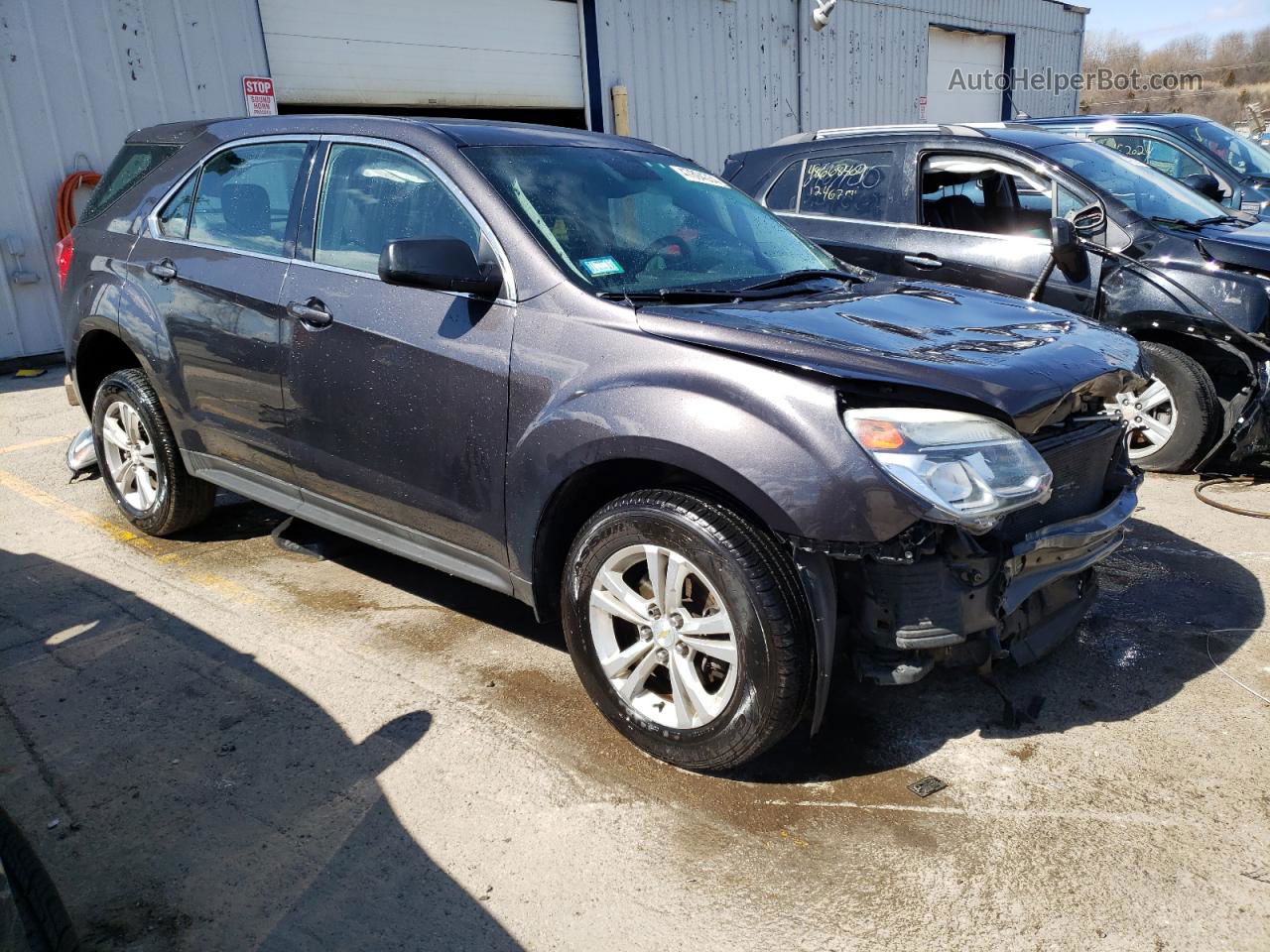 2016 Chevrolet Equinox Ls Black vin: 2GNFLEEK8G6192155