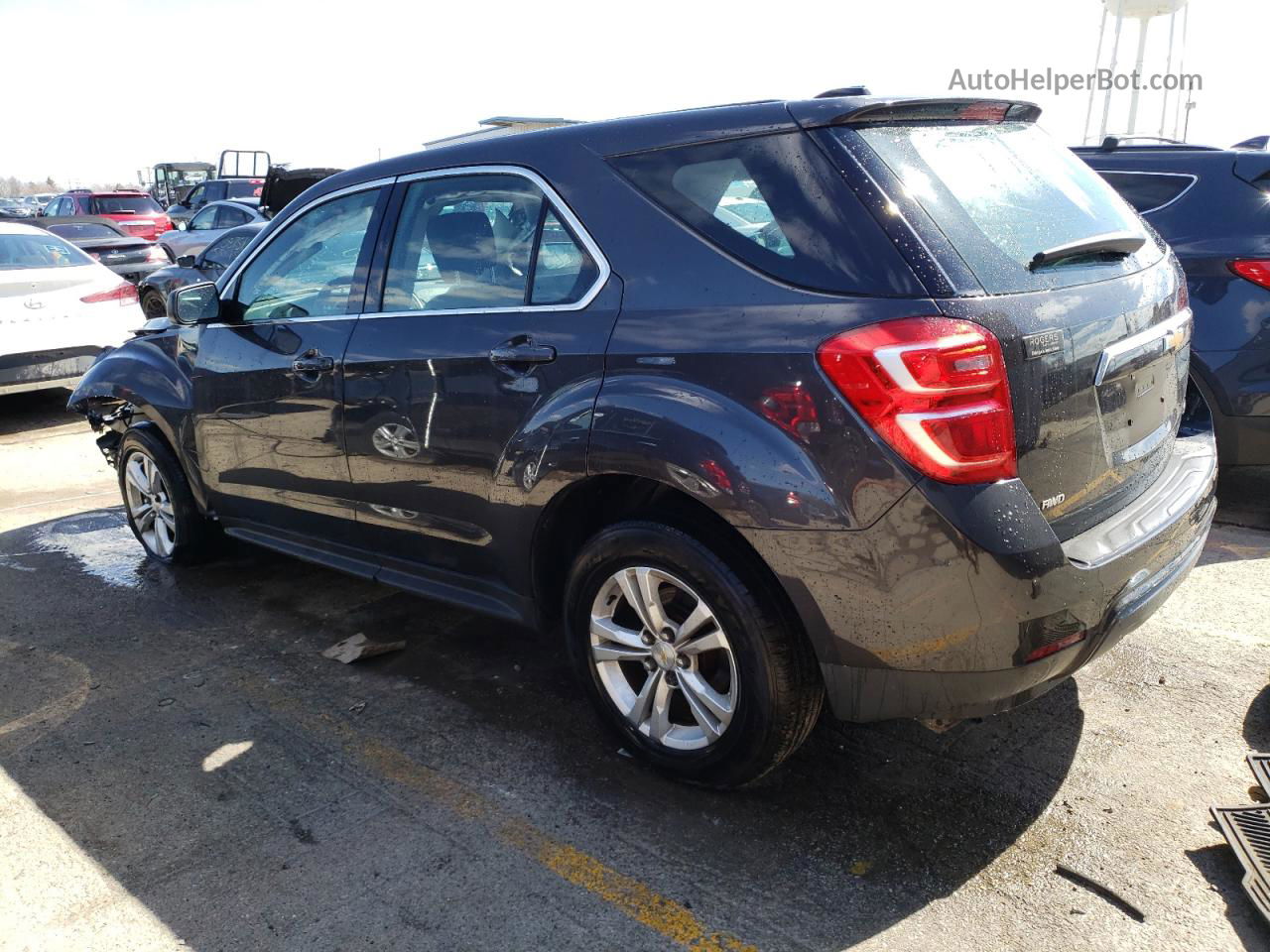 2016 Chevrolet Equinox Ls Black vin: 2GNFLEEK8G6192155