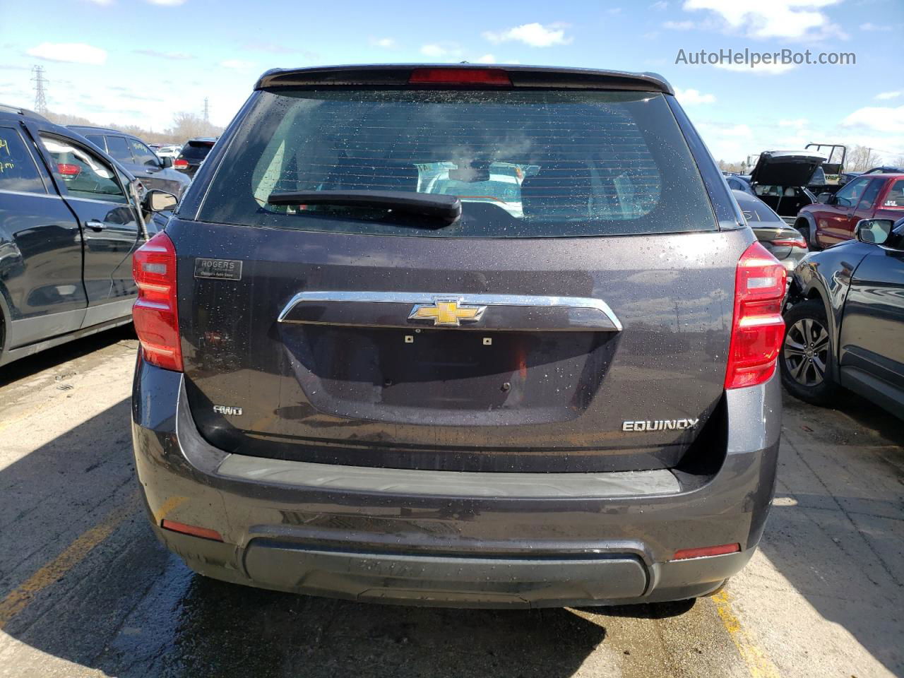 2016 Chevrolet Equinox Ls Black vin: 2GNFLEEK8G6192155