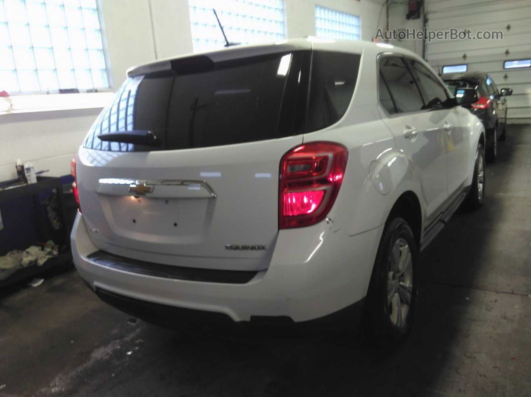 2016 Chevrolet Equinox Ls White vin: 2GNFLEEK8G6254881