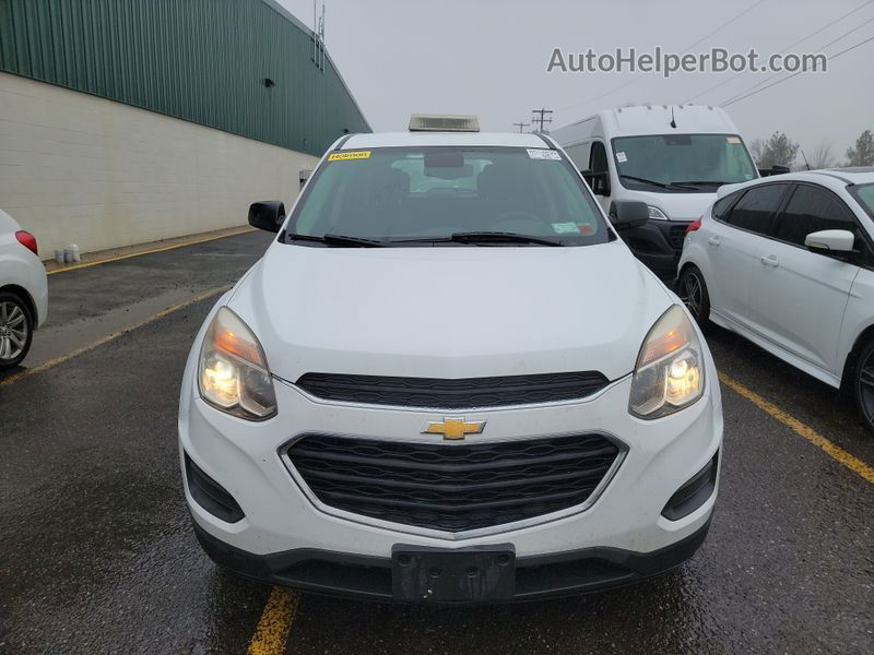 2016 Chevrolet Equinox Ls White vin: 2GNFLEEK8G6359873