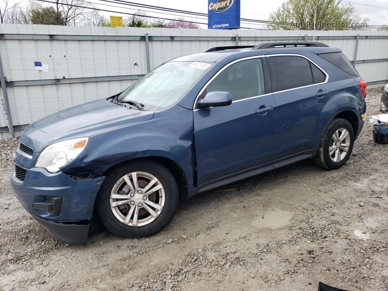 2012 Chevrolet Equinox Lt Синий vin: 2GNFLEEK9C6260764