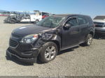 2016 Chevrolet Equinox Ls Black vin: 2GNFLEEK9G6205012