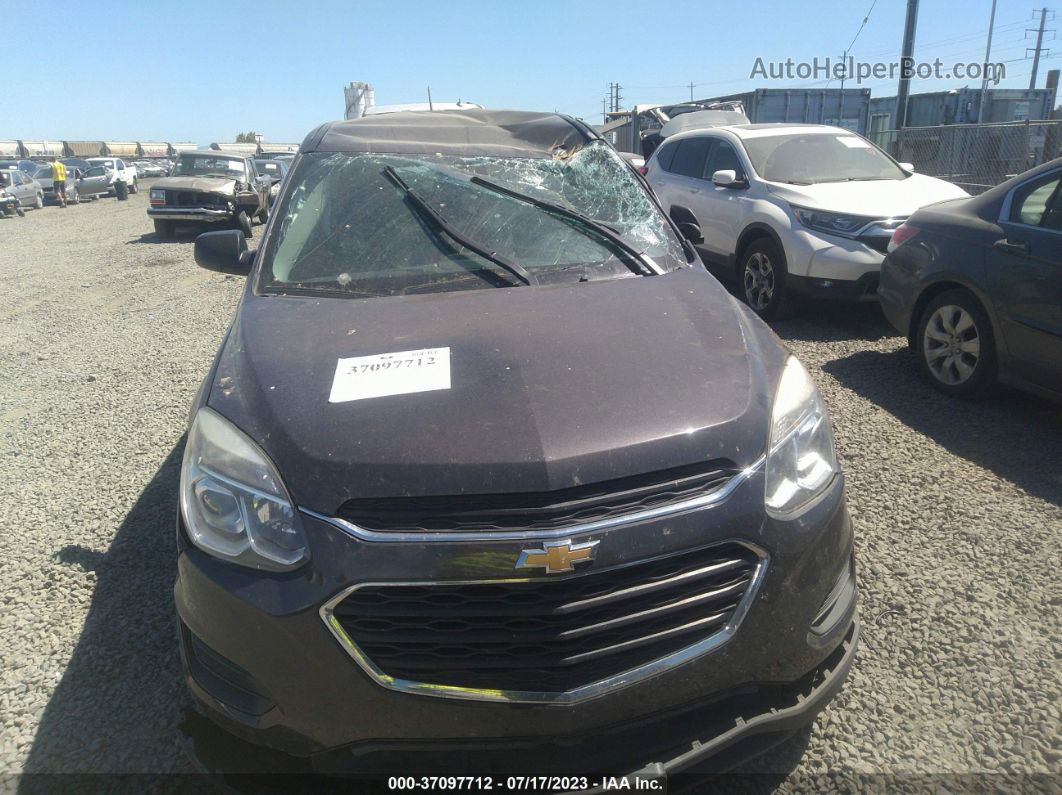 2016 Chevrolet Equinox Ls Black vin: 2GNFLEEK9G6205012