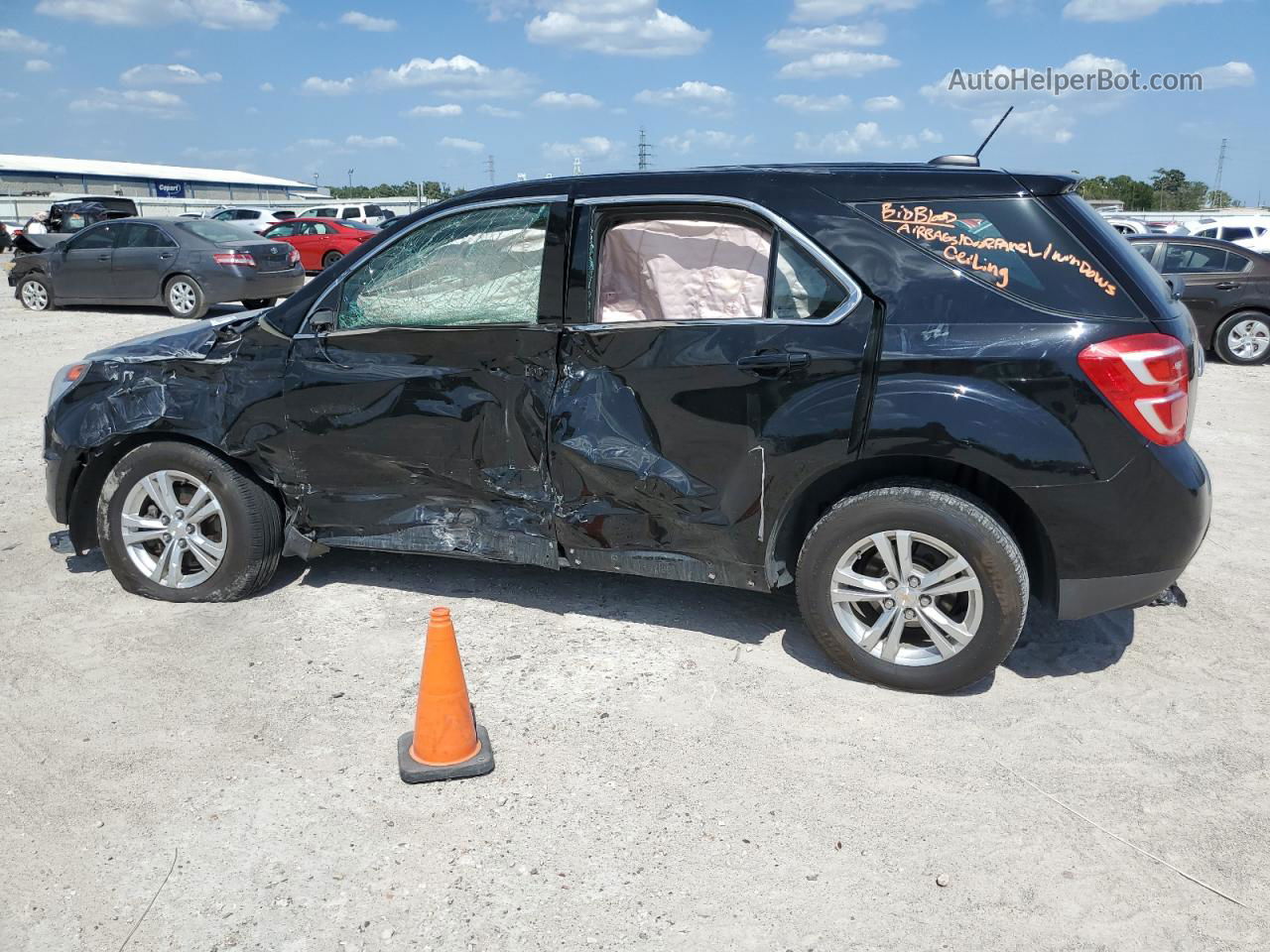 2016 Chevrolet Equinox Ls Black vin: 2GNFLEEK9G6265288