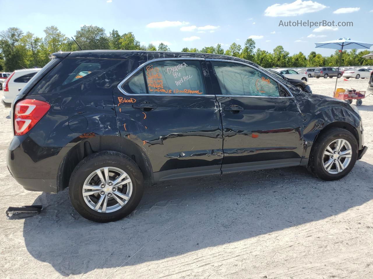 2016 Chevrolet Equinox Ls Black vin: 2GNFLEEK9G6265288