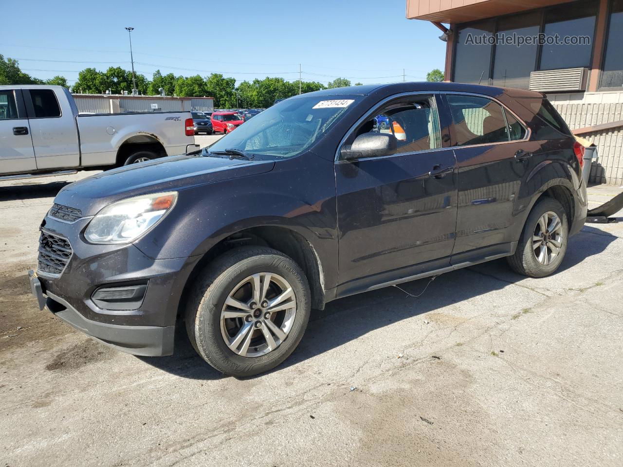 2016 Chevrolet Equinox Ls Charcoal vin: 2GNFLEEK9G6266988