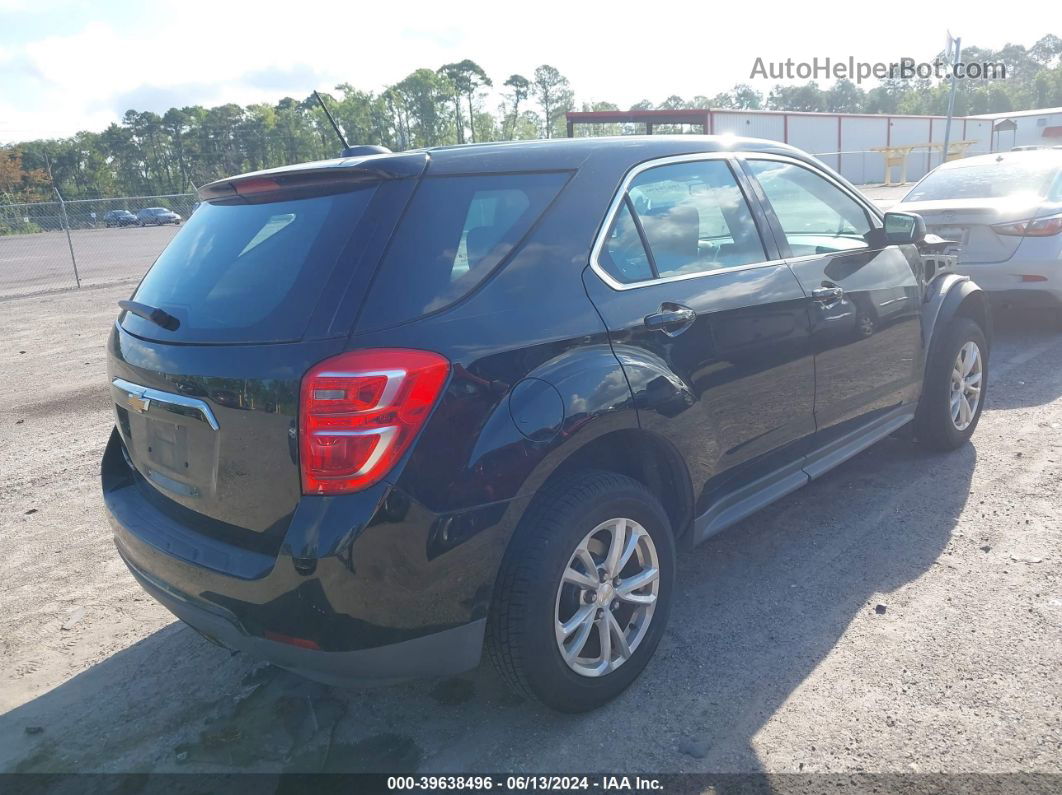 2017 Chevrolet Equinox Ls Black vin: 2GNFLEEK9H6233278