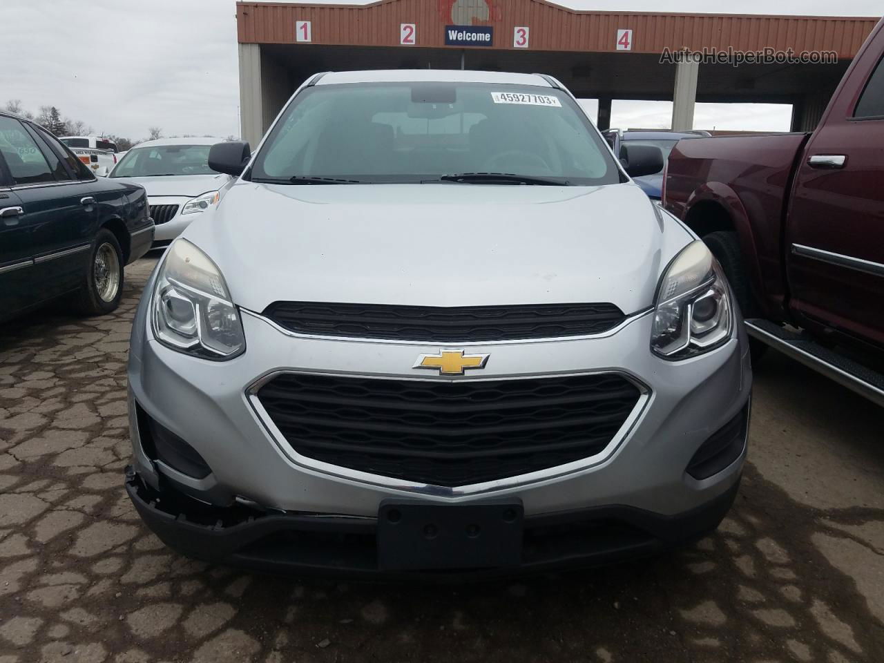 2016 Chevrolet Equinox Ls Silver vin: 2GNFLEEKXG6148075