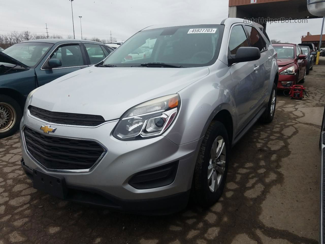 2016 Chevrolet Equinox Ls Silver vin: 2GNFLEEKXG6148075