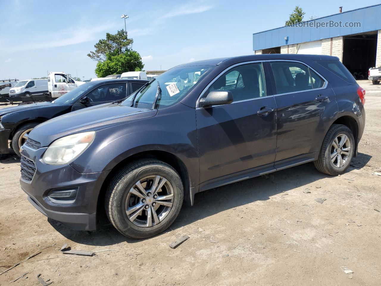 2016 Chevrolet Equinox Ls Blue vin: 2GNFLEEKXG6183294