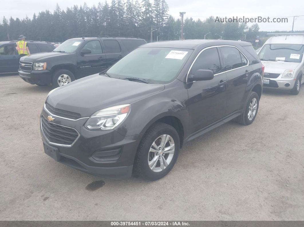 2016 Chevrolet Equinox Ls Gray vin: 2GNFLEEKXG6298364