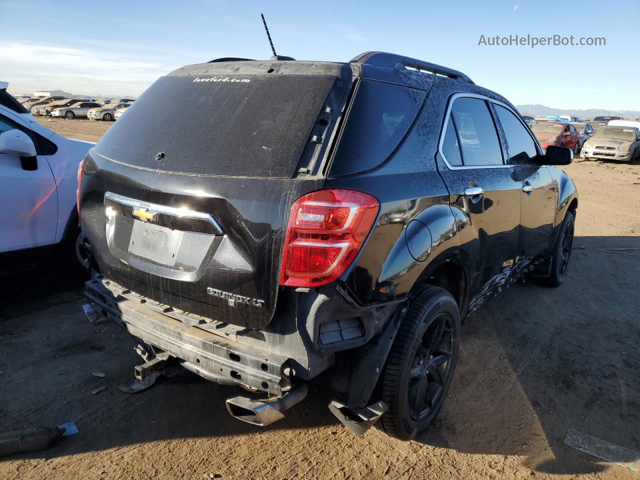 2016 Chevrolet Equinox Lt Черный vin: 2GNFLFE30G6176157