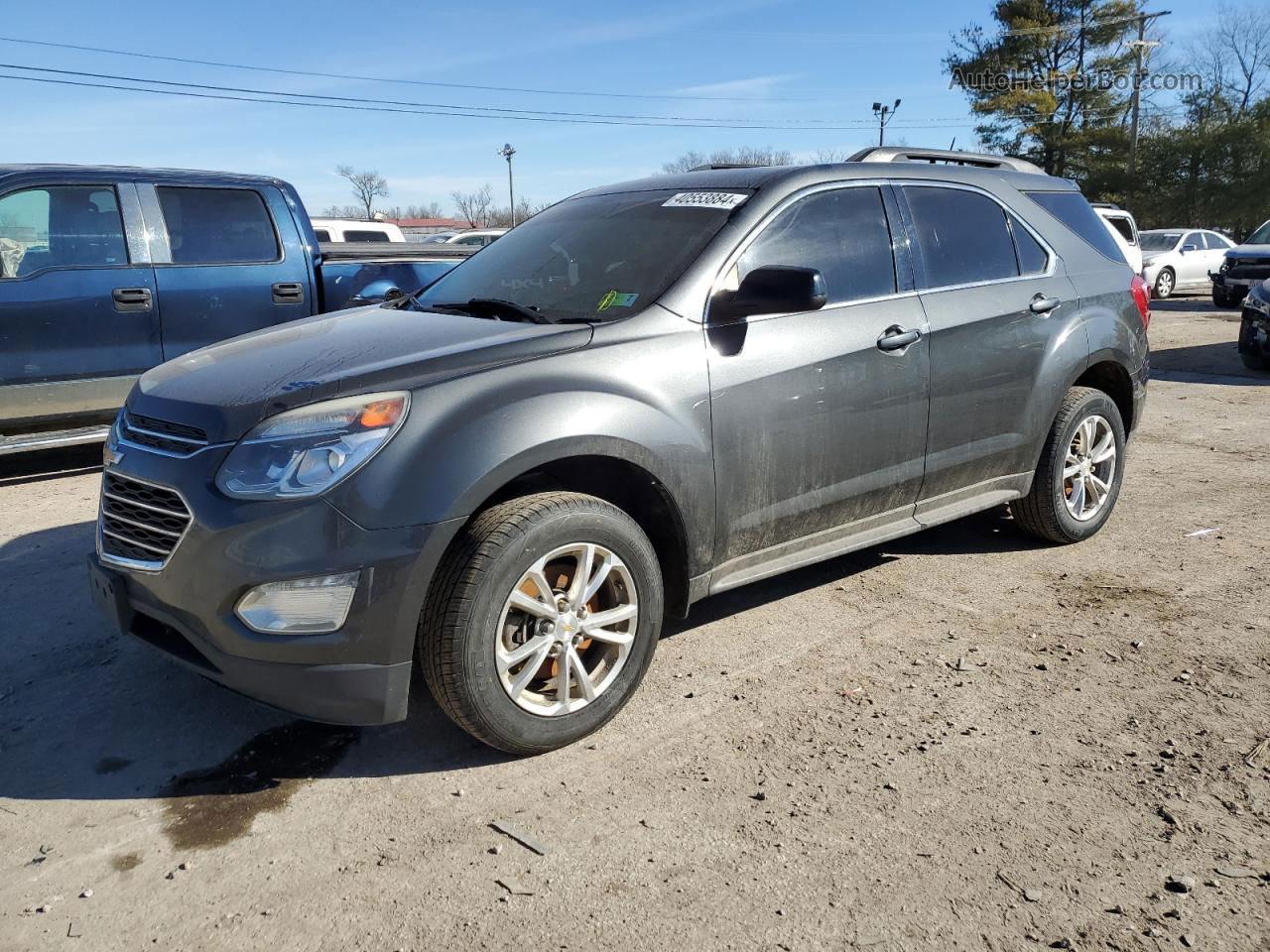 2017 Chevrolet Equinox Lt Серый vin: 2GNFLFE34H6239925