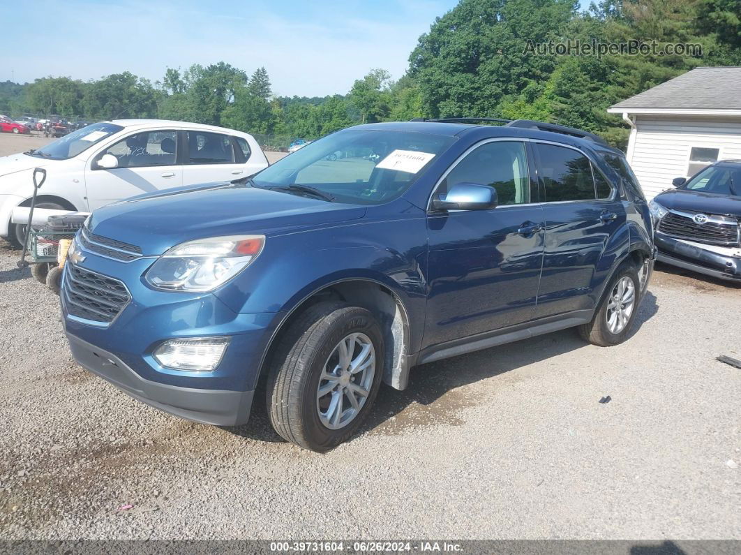 2017 Chevrolet Equinox Lt Синий vin: 2GNFLFE35H6154978