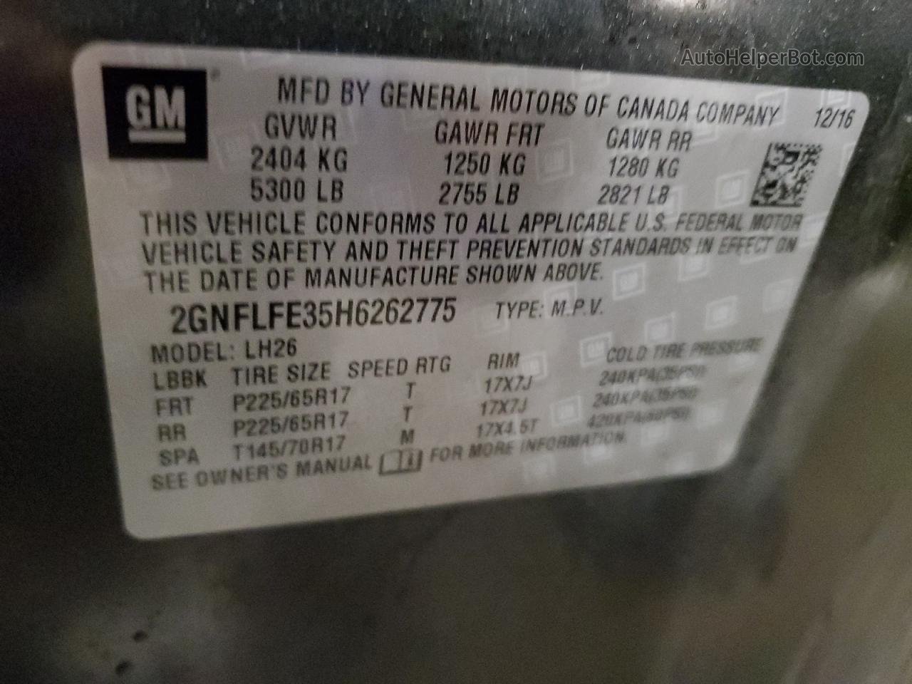 2017 Chevrolet Equinox Lt Gray vin: 2GNFLFE35H6262775