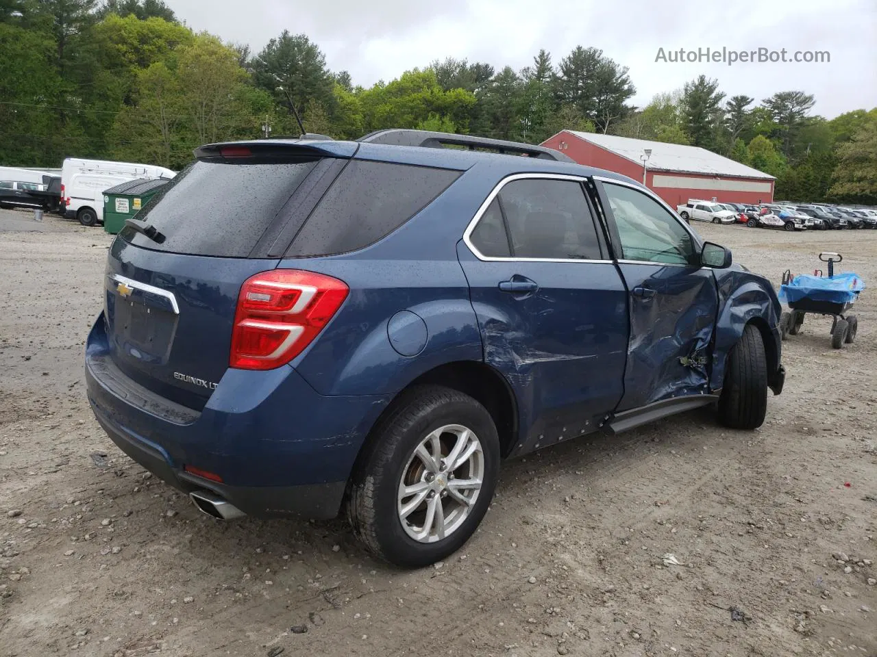 2016 Chevrolet Equinox Lt Синий vin: 2GNFLFE38G6299334