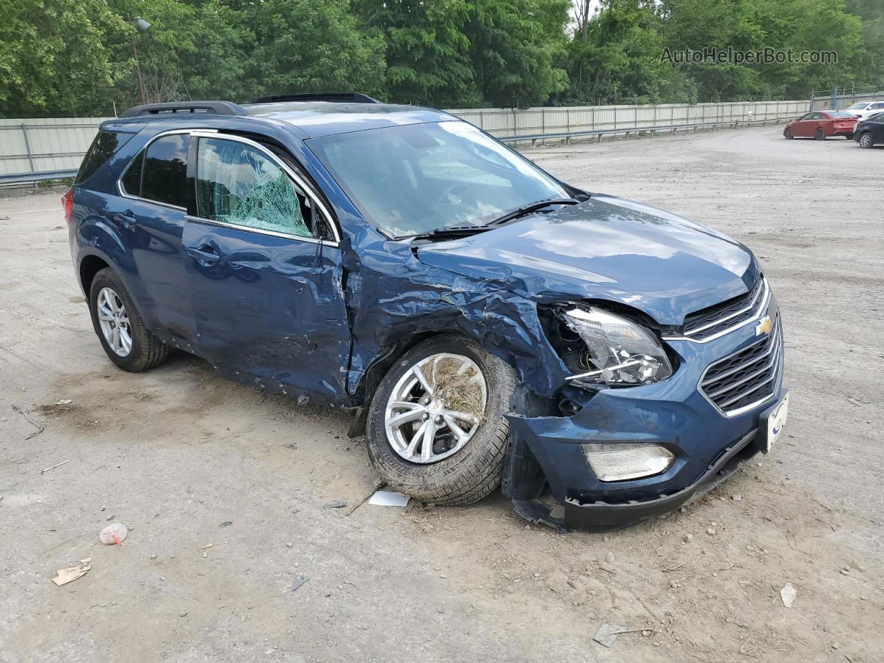 2017 Chevrolet Equinox Lt Blue vin: 2GNFLFE39H6164610