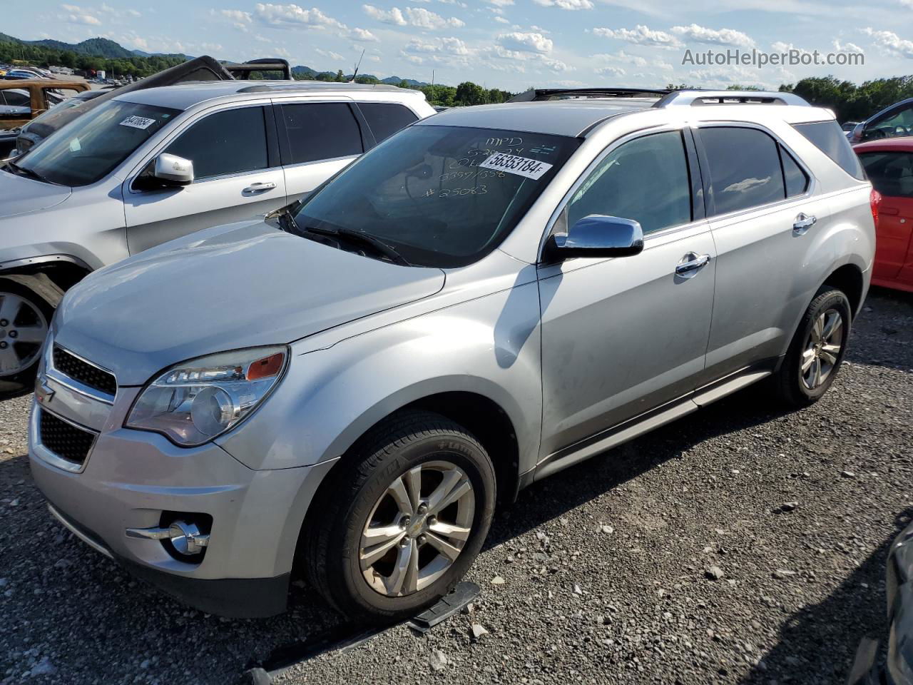 2012 Chevrolet Equinox Ltz Silver vin: 2GNFLFE51C6161212