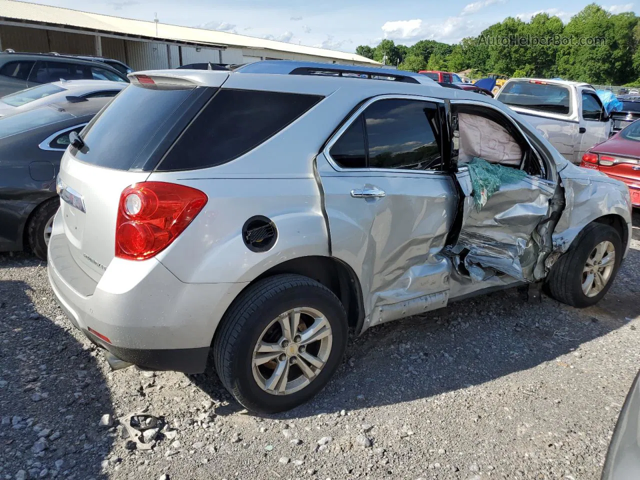 2012 Chevrolet Equinox Ltz Silver vin: 2GNFLFE51C6161212