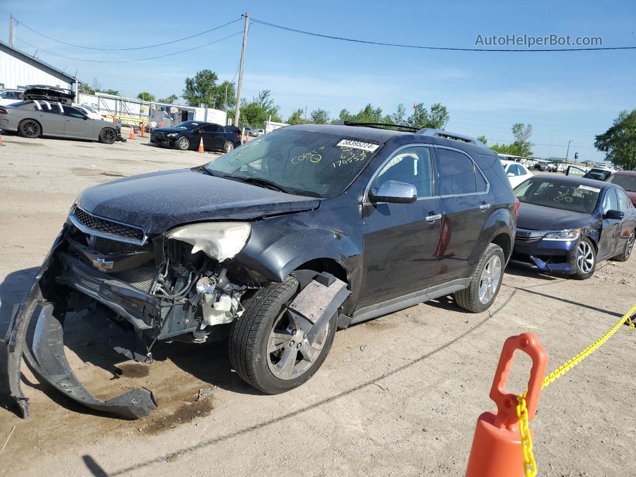 2012 Chevrolet Equinox Ltz Charcoal vin: 2GNFLFE54C6174553