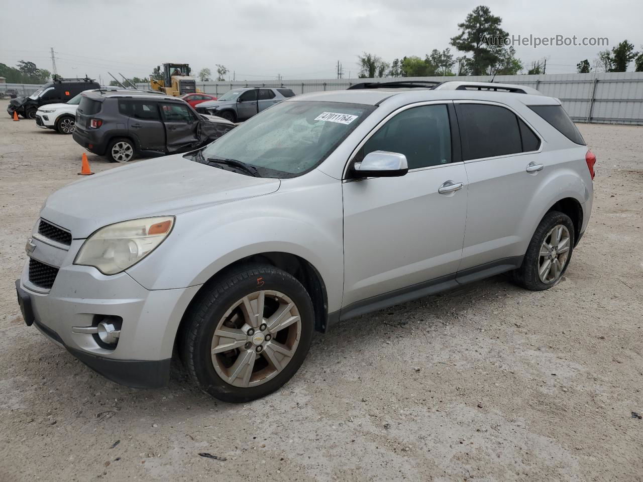 2012 Chevrolet Equinox Ltz Silver vin: 2GNFLFE5XC6284197