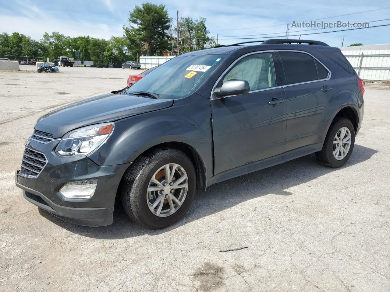 2017 Chevrolet Equinox Lt Серый vin: 2GNFLFEK0H6106229