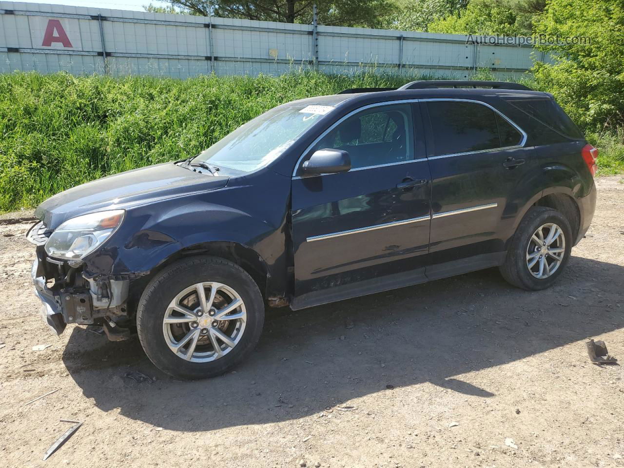 2017 Chevrolet Equinox Lt Blue vin: 2GNFLFEK0H6182047