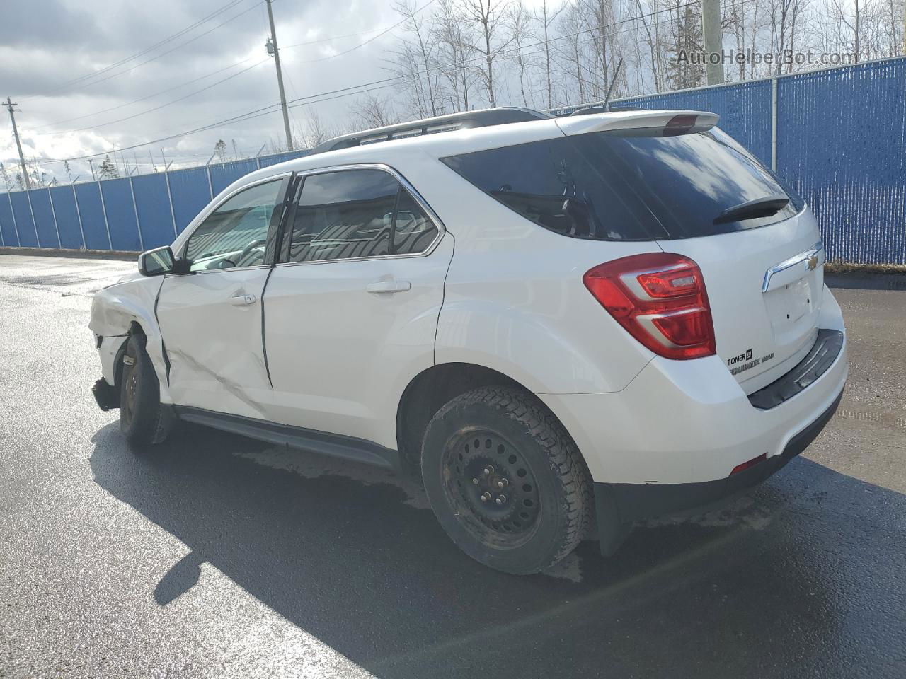 2017 Chevrolet Equinox Lt White vin: 2GNFLFEK0H6203236