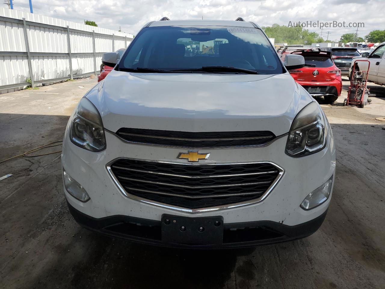 2017 Chevrolet Equinox Lt White vin: 2GNFLFEK0H6204693