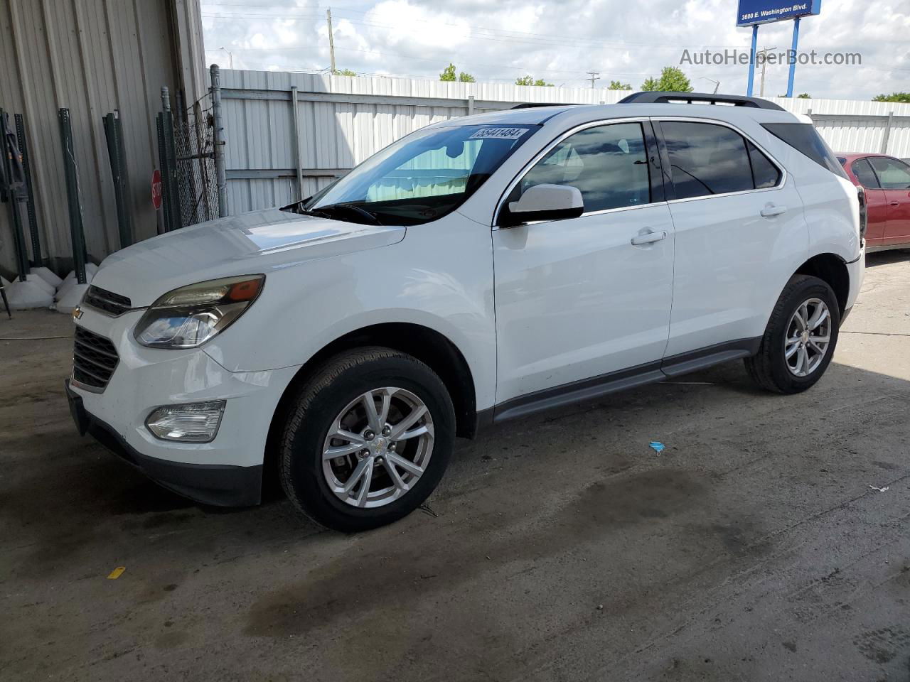 2017 Chevrolet Equinox Lt White vin: 2GNFLFEK0H6204693