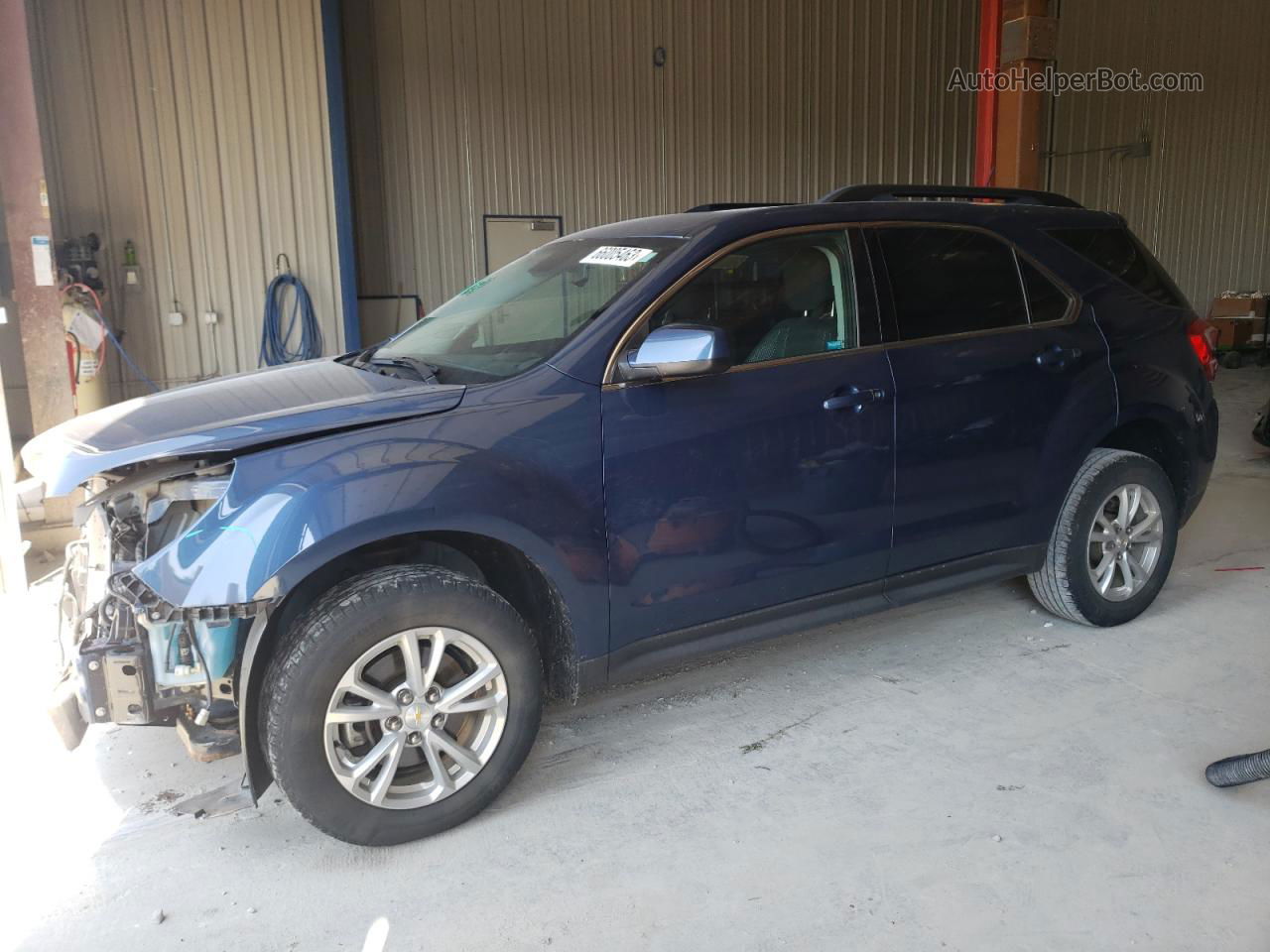 2016 Chevrolet Equinox Lt Синий vin: 2GNFLFEK1G6128240