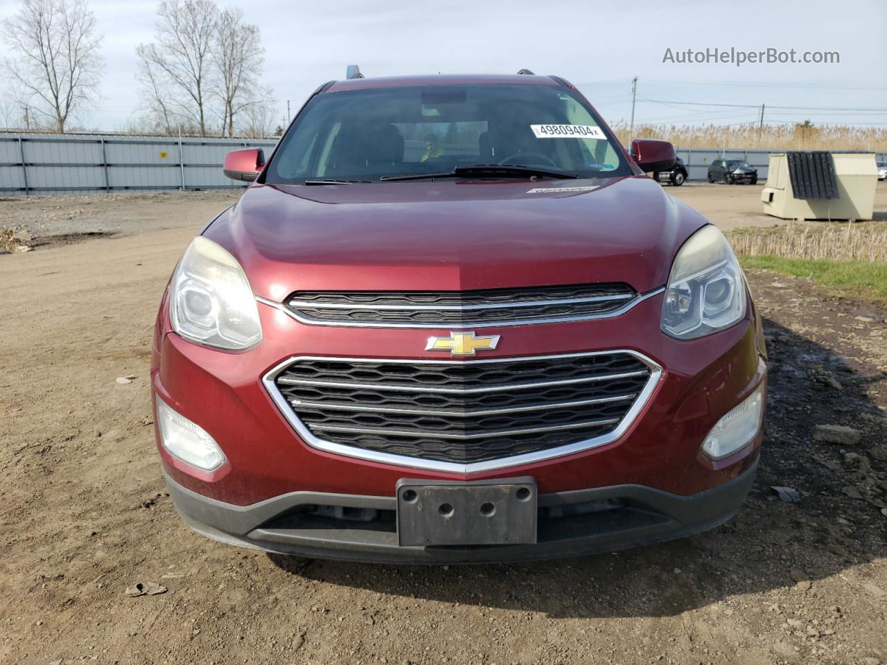 2016 Chevrolet Equinox Lt Maroon vin: 2GNFLFEK1G6133017