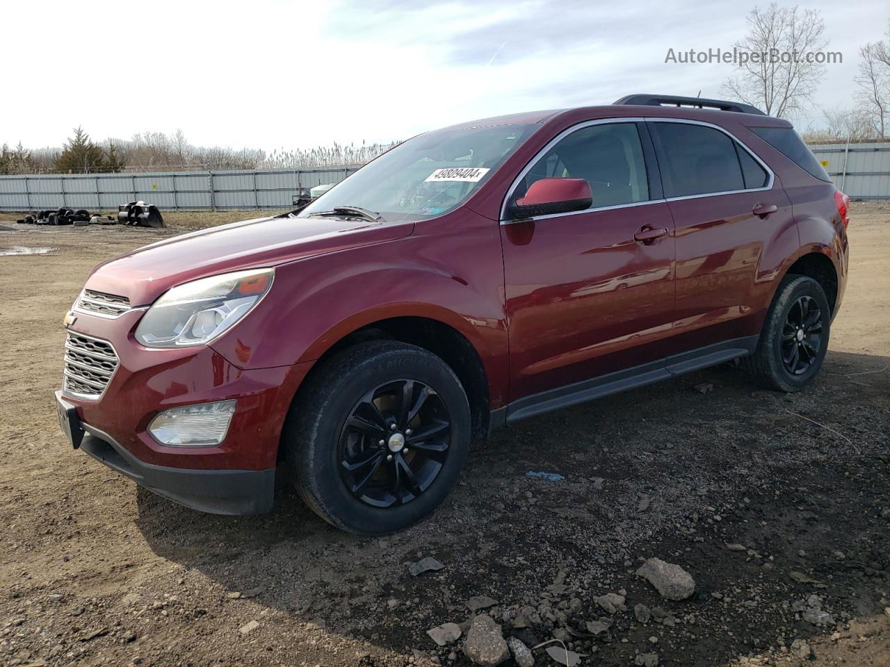 2016 Chevrolet Equinox Lt Темно-бордовый vin: 2GNFLFEK1G6133017