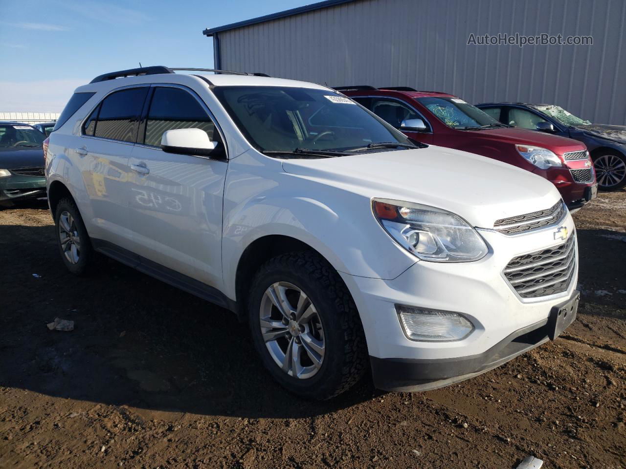 2016 Chevrolet Equinox Lt White vin: 2GNFLFEK1G6201851