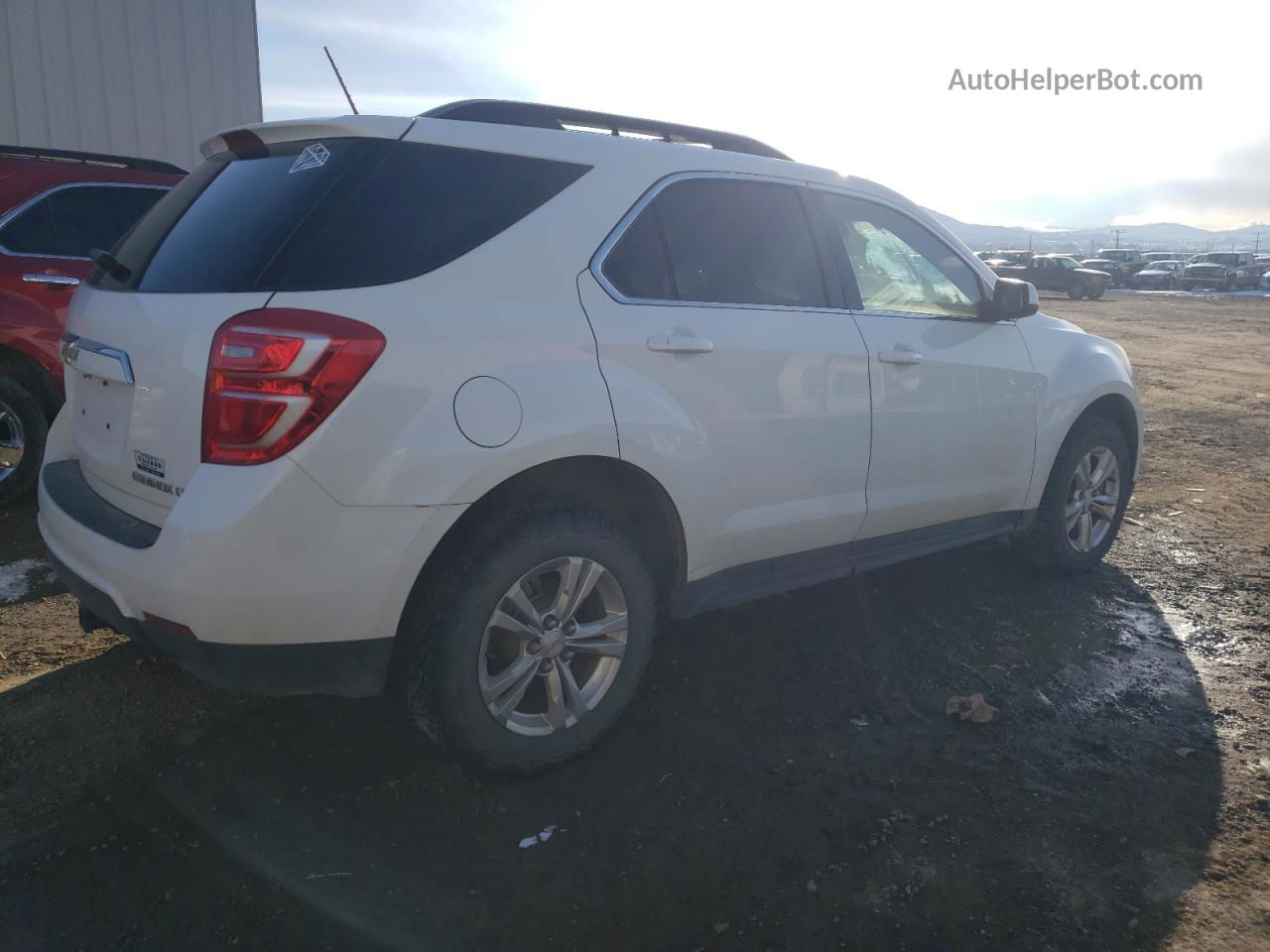 2016 Chevrolet Equinox Lt White vin: 2GNFLFEK1G6201851