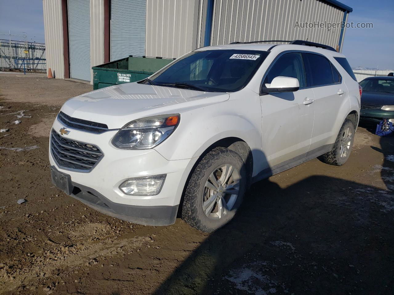 2016 Chevrolet Equinox Lt White vin: 2GNFLFEK1G6201851