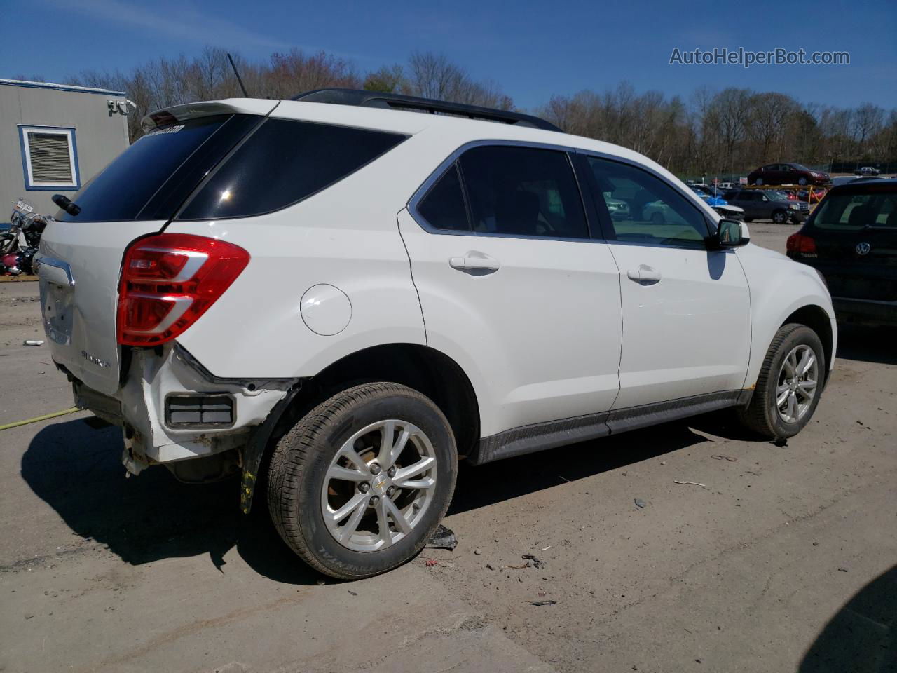 2016 Chevrolet Equinox Lt White vin: 2GNFLFEK1G6267378