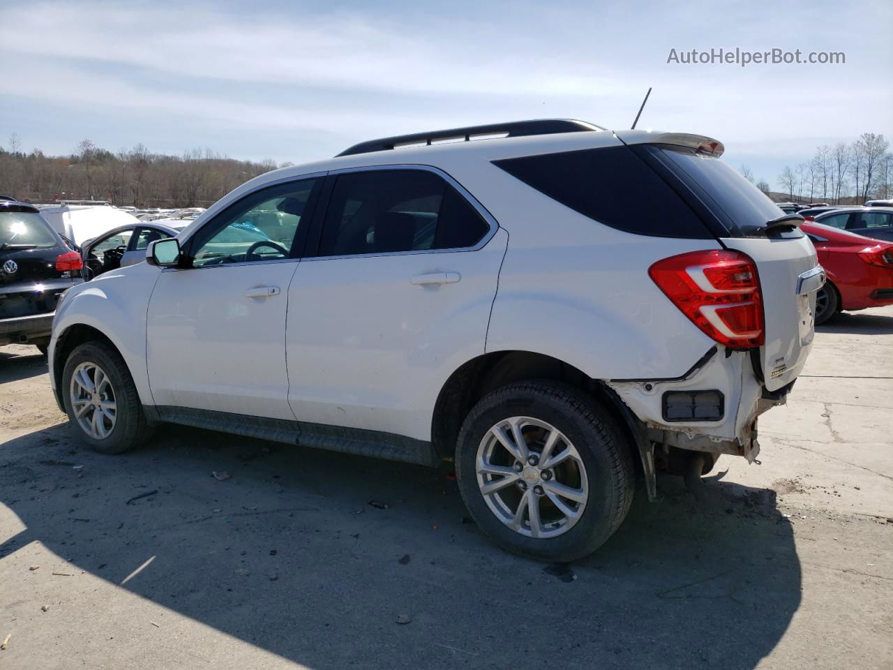 2016 Chevrolet Equinox Lt White vin: 2GNFLFEK1G6267378