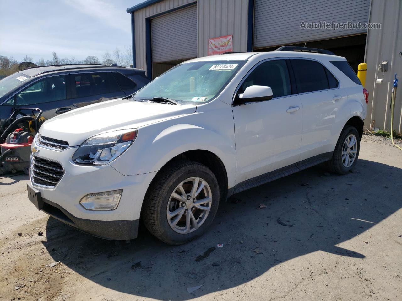 2016 Chevrolet Equinox Lt White vin: 2GNFLFEK1G6267378