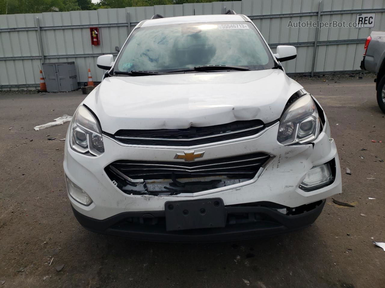 2017 Chevrolet Equinox Lt White vin: 2GNFLFEK1H6182767