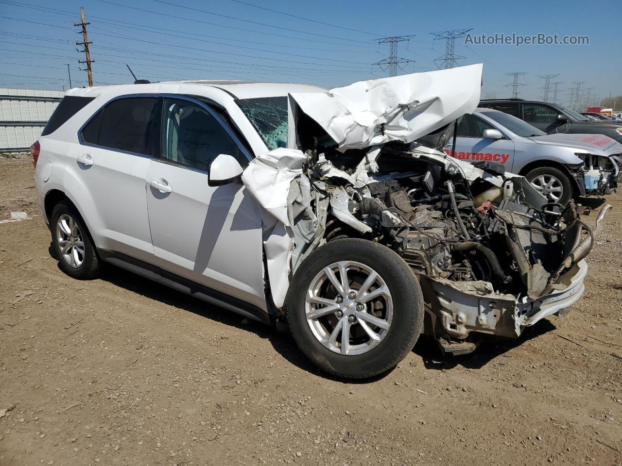 2016 Chevrolet Equinox Lt Белый vin: 2GNFLFEK2G6234566