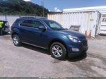 2017 Chevrolet Equinox Lt Синий vin: 2GNFLFEK2H6111867