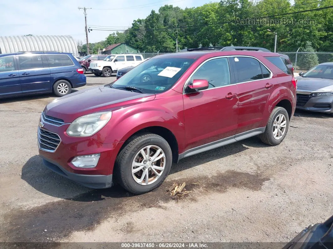 2016 Chevrolet Equinox Lt Burgundy vin: 2GNFLFEK3G6159568