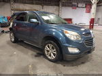 2016 Chevrolet Equinox Lt Синий vin: 2GNFLFEK3G6359074