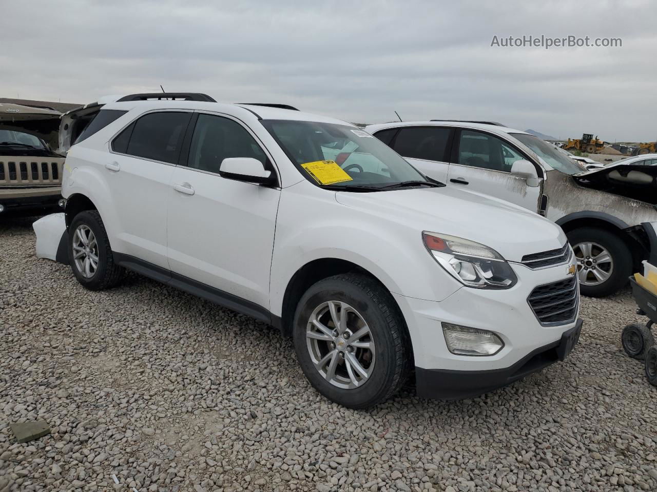 2017 Chevrolet Equinox Lt White vin: 2GNFLFEK3H6118844