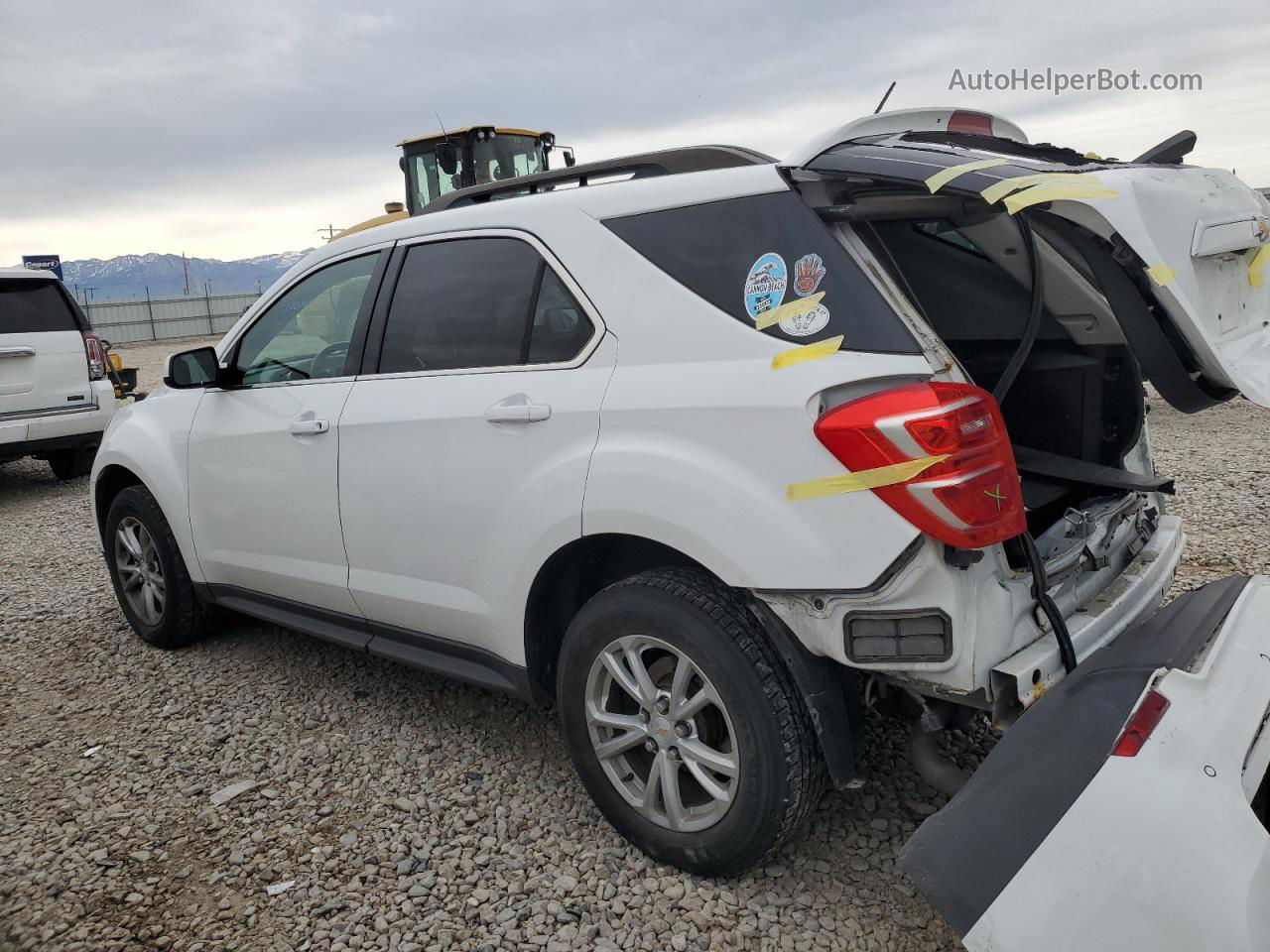 2017 Chevrolet Equinox Lt White vin: 2GNFLFEK3H6118844